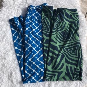2 Pairs of Lularoe Leggings One Size